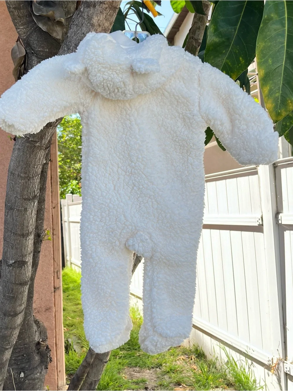 The Children’s Place Baby Bear Sherpa Microfleece Lined Bunting.